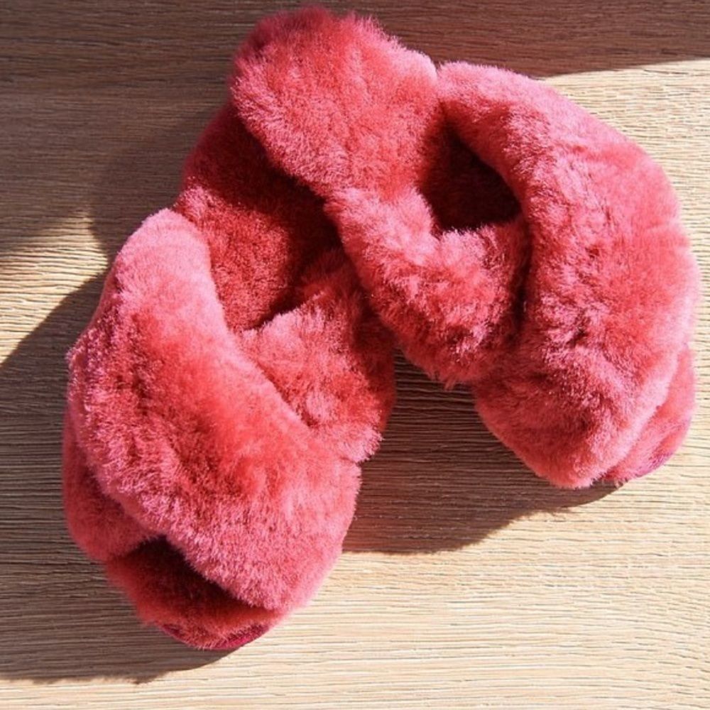 Anthropologie Emu Mayberry Sheepskin Slippers for Women Size 9